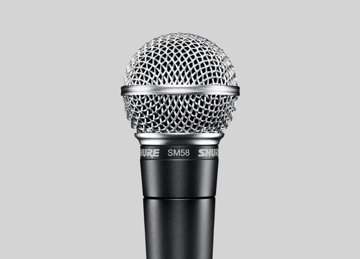 Shure SM58 handheld microphone