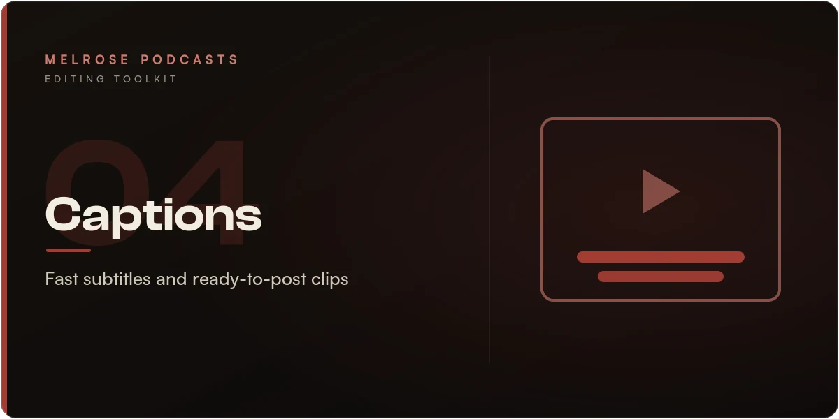 Ranked number four — Captions: fast subtitles and ready-to-post clips