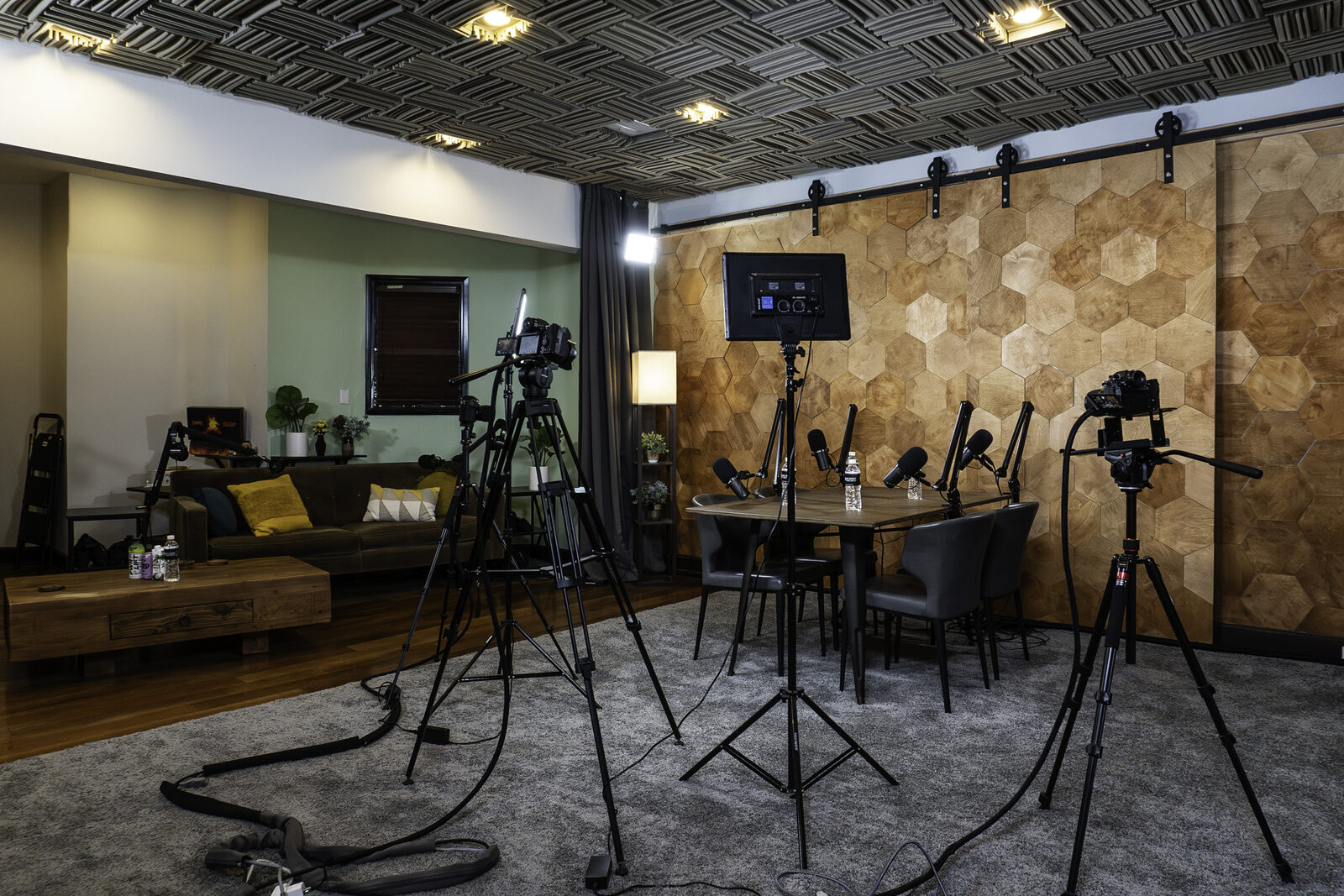 Inside the Melrose Podcasts recording studio